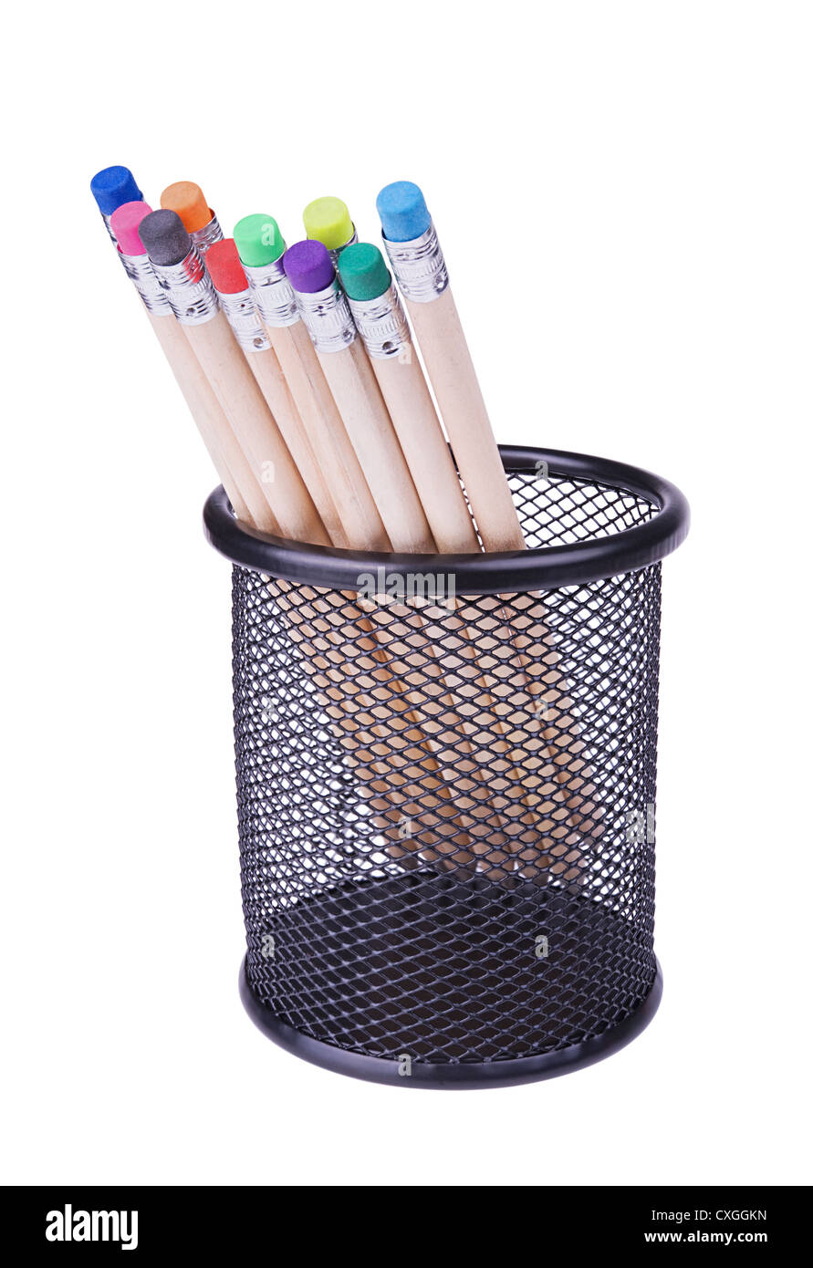pencils with erasers Stock Photo Alamy