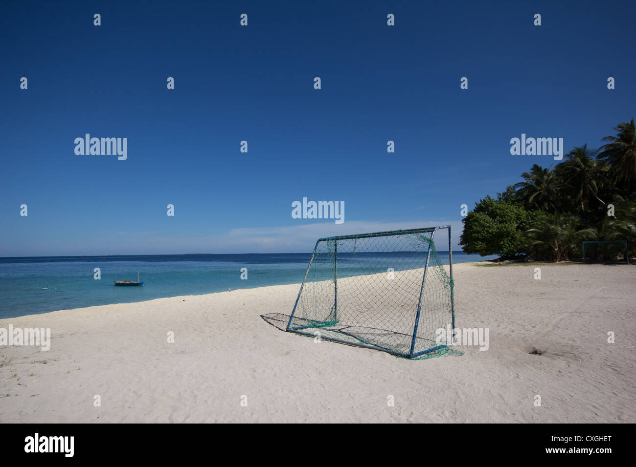 Local village - Maldives - Stock Image