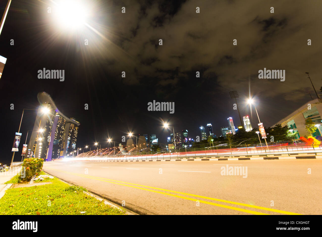 Marina Bay Sands hotel - Singapore - Stock Image