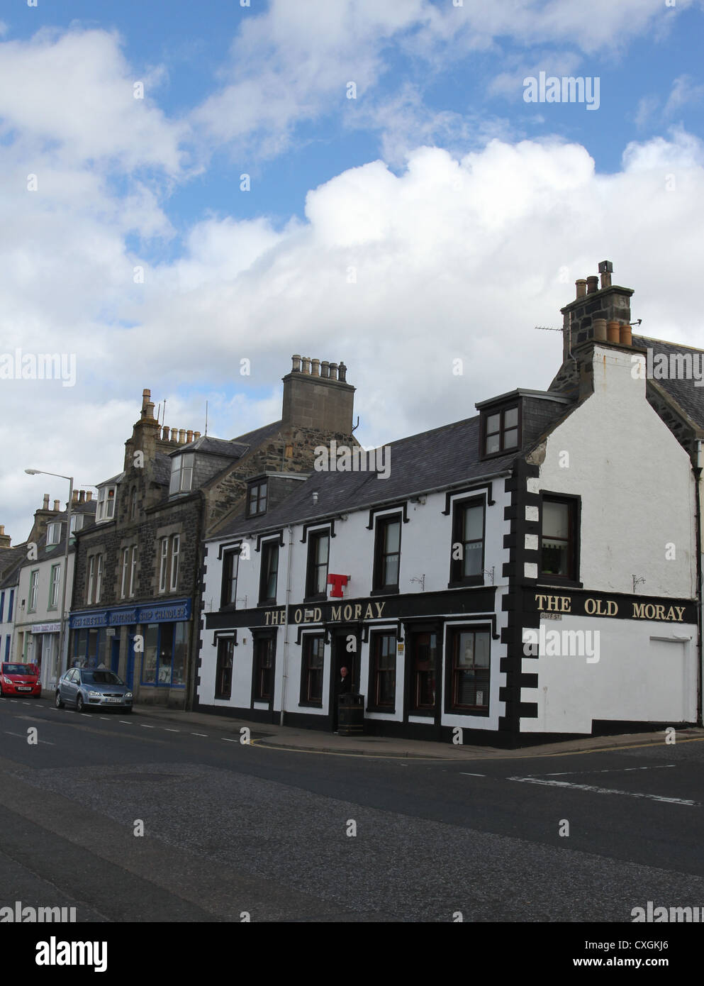 Macduff street scene Scotland September 2012 Stock Photo Alamy