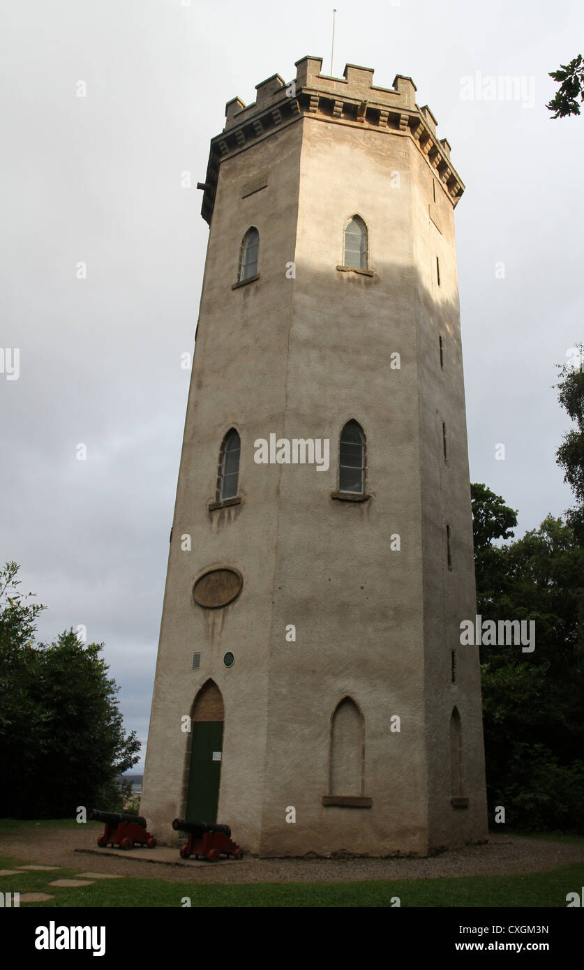 Nelson Tower Forres Scotland September 2012 Stock Photo