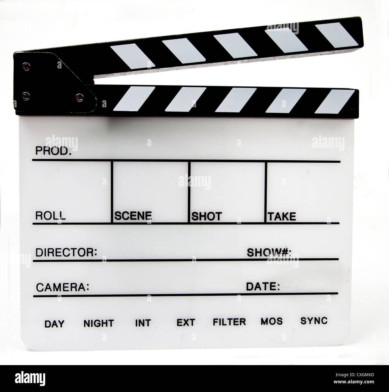 Clapper board/slate Stock Photo