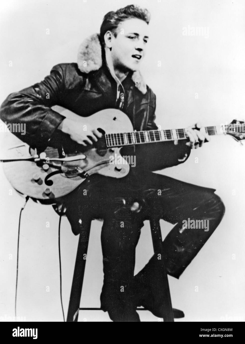 EDDIE COCHRAN (1938-1960) US rock 'n' roll musician about 1959 Stock Photo