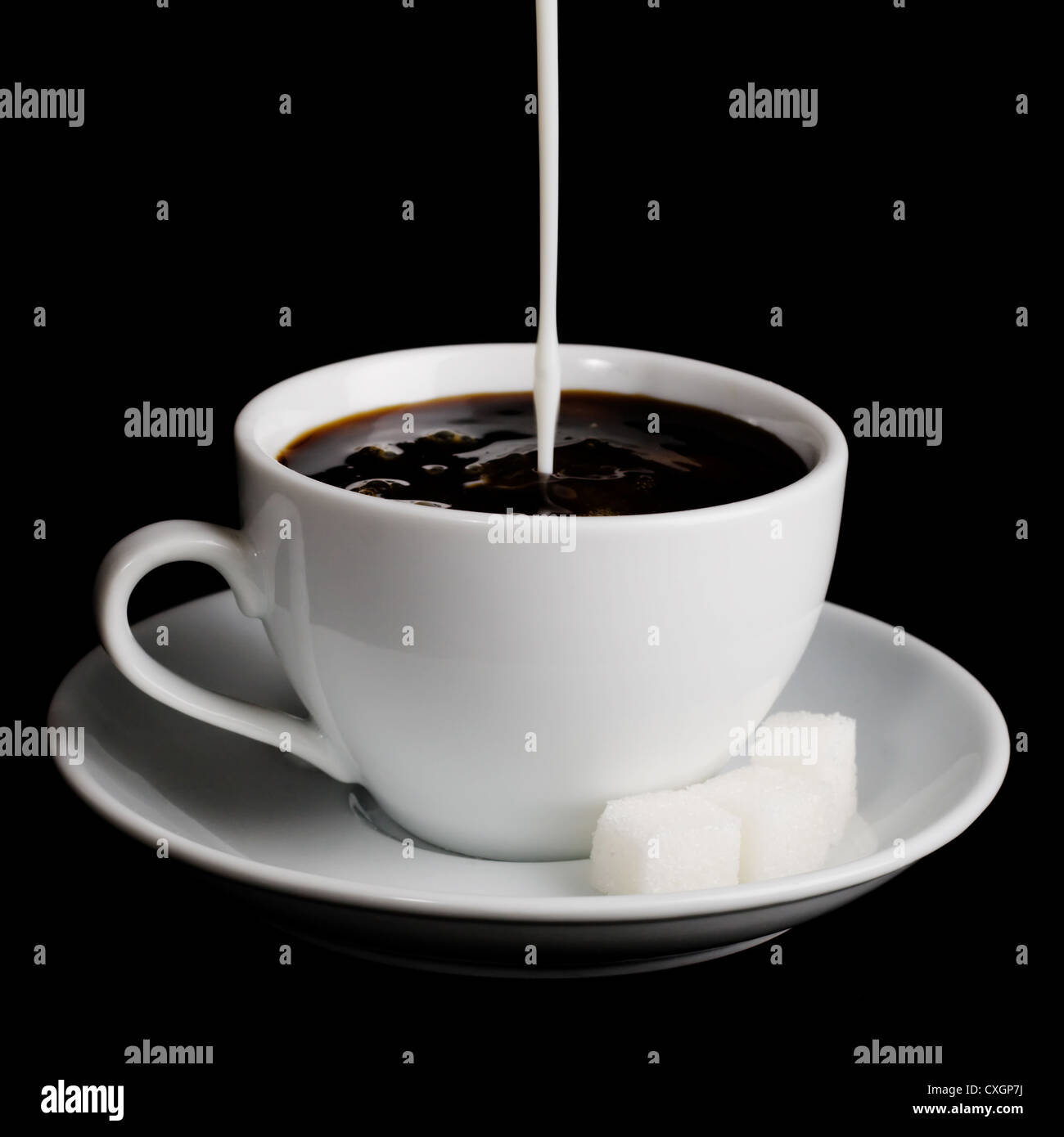 Espresso strong coffee milk hi-res stock photography and images - Alamy