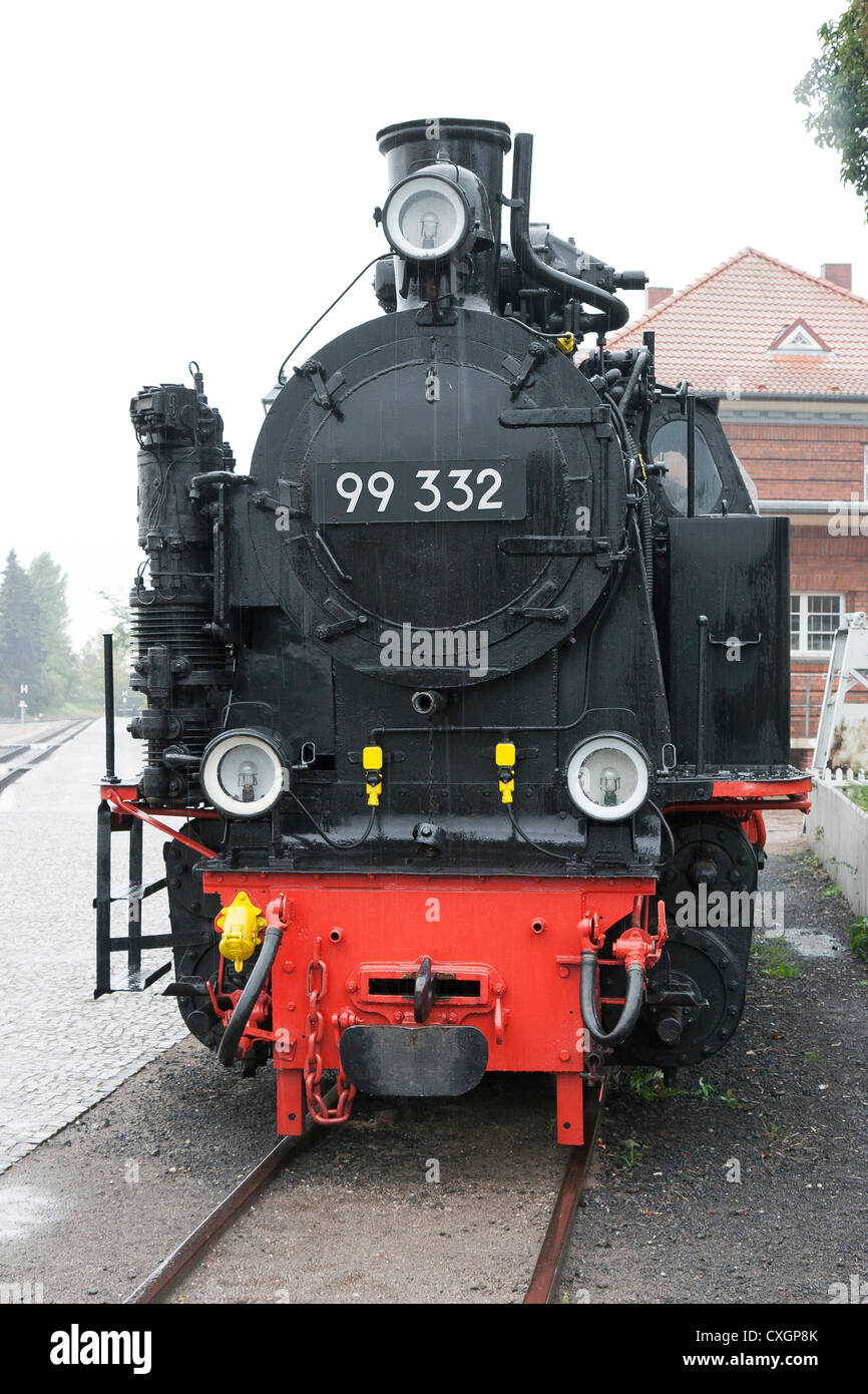 Steam locomotive. The Molli bahn at Bad Doberan - Germany Stock Photo