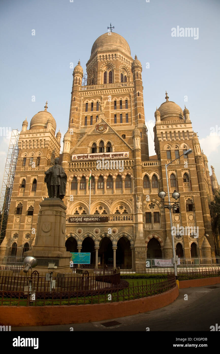 The Chhatrapati Shivaji Terminus which was formally know as Victoria Terminus, Mumbai, India. Stock Photo