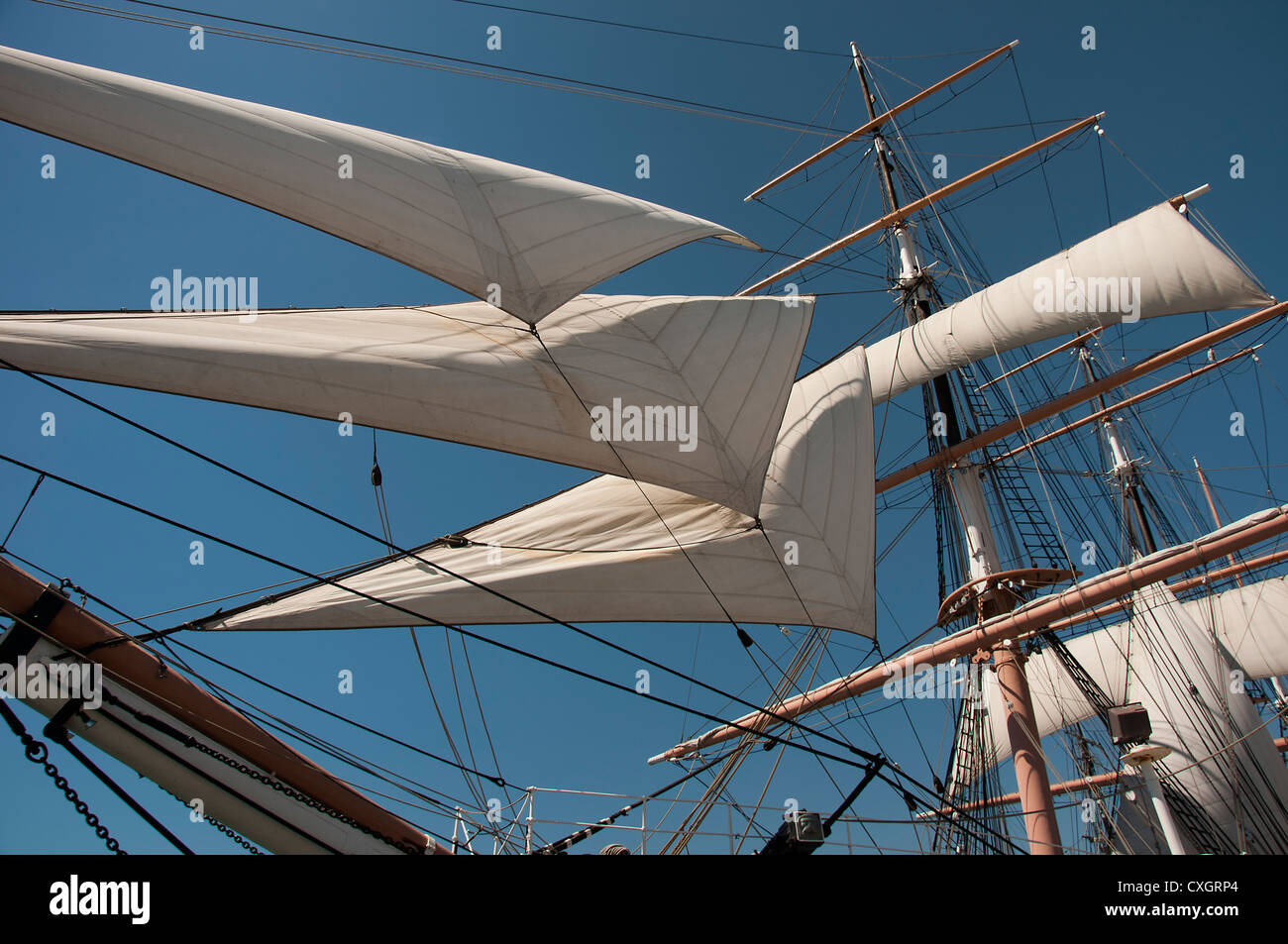 Tall Sailing Ships in Harbour of San Diego California USA Stock Photo Alamy