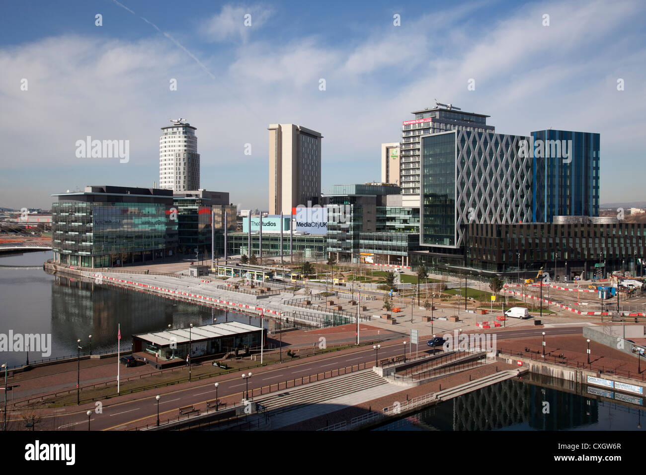The Media city UK complex at Salford Quays. Stock Photo
