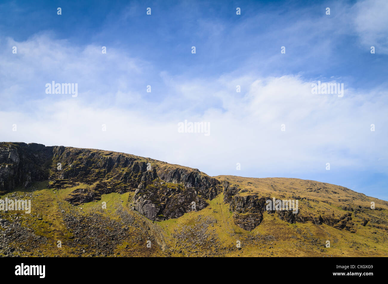 A scene from the Mourne Mountains, Ireland. Stock Photo