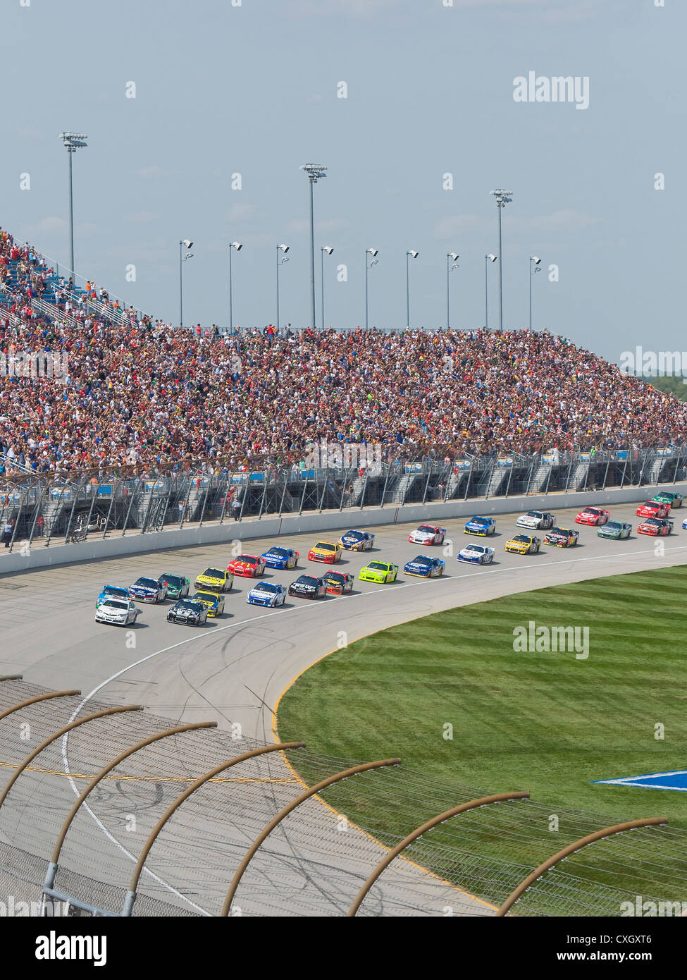 Start of Nascar Race Stock Photo