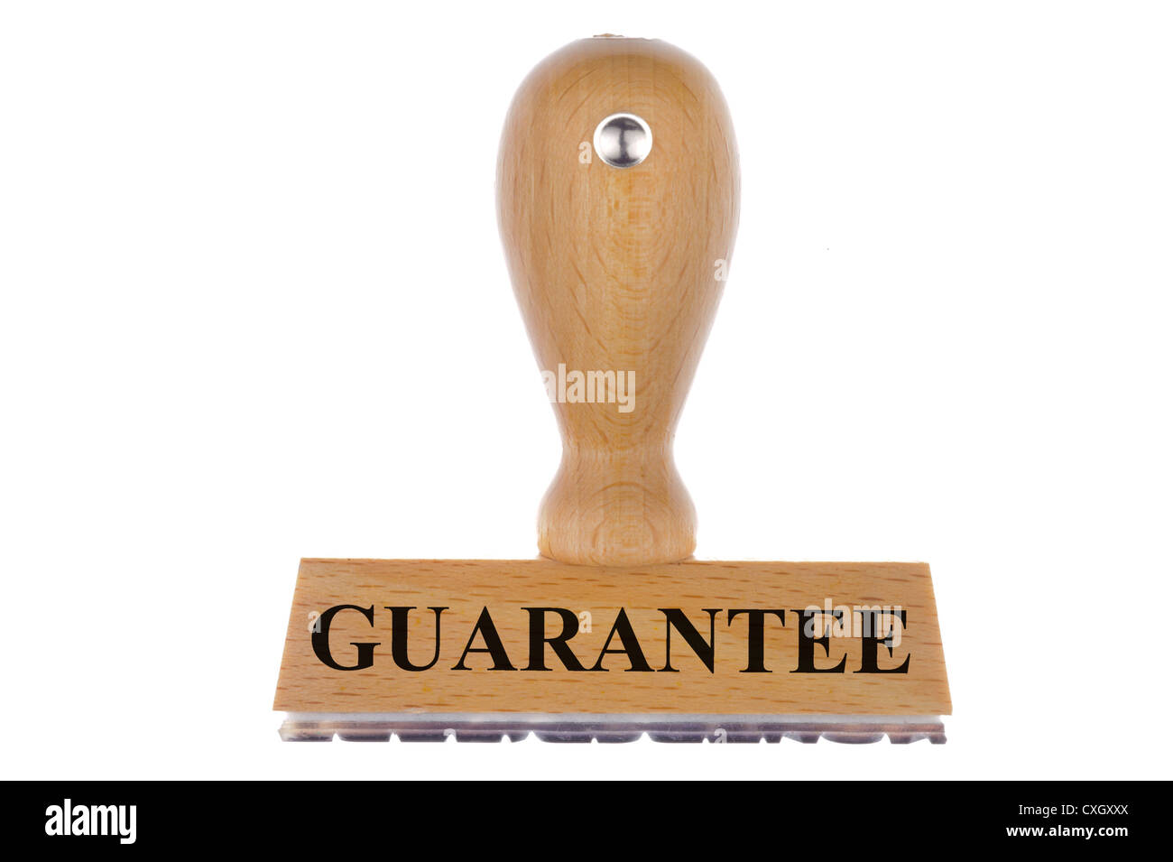 rubber stamp marked with guarantee Stock Photo