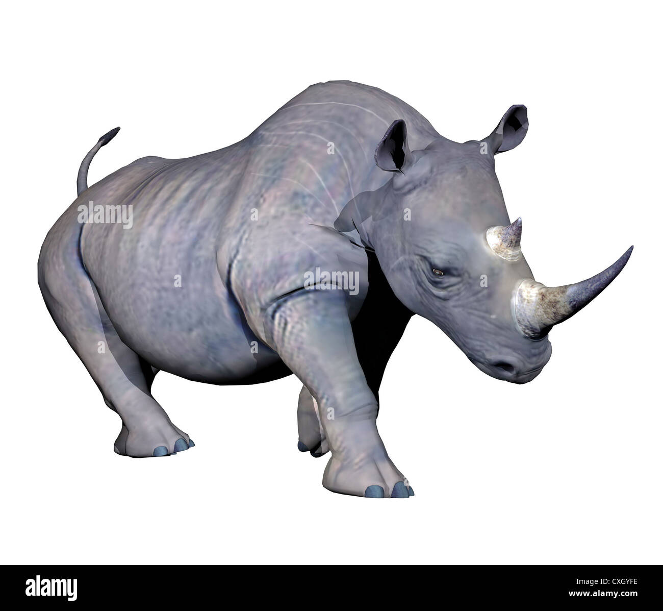 Zoo Animal Rhino Rhinoceros Ears And Tail Set Grey Velour Instant Fancy Dress 