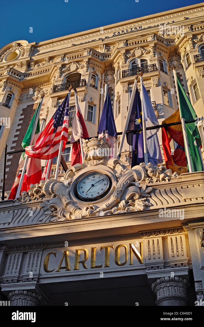 Carlton Intercontinental Hotel Cannes France Stock Photo