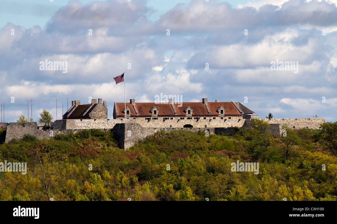 Fort Ticonderoga New York USA United States America Adirondack State Park Stock Photo