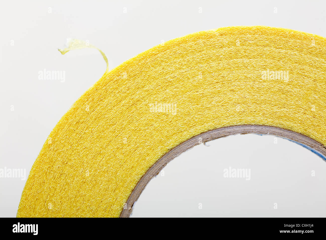 lose up of sticky tape on white background Stock Photo Alamy