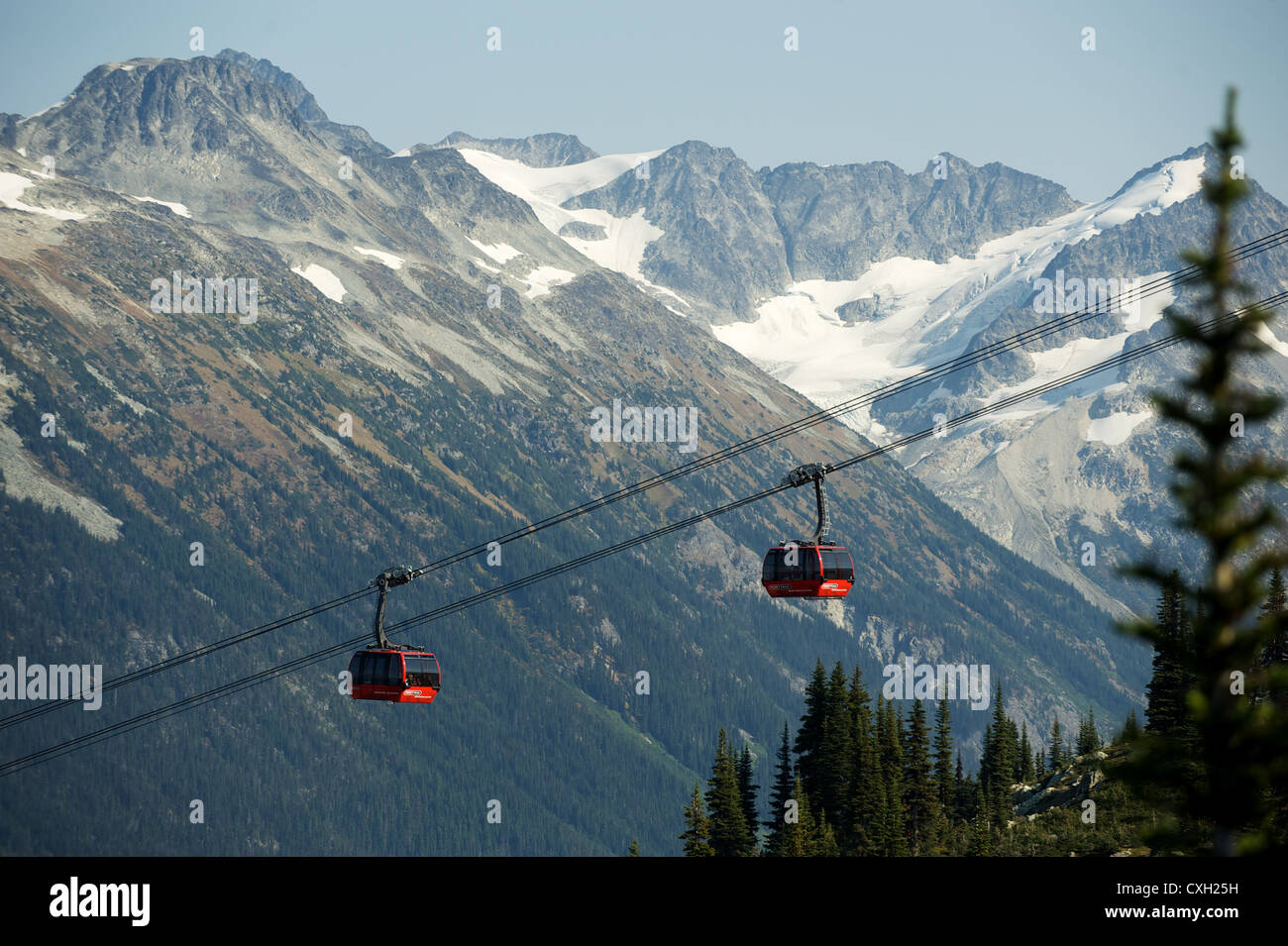 gondola-peak2peak-whistler-blackcomb-hi-res-stock-photography-and