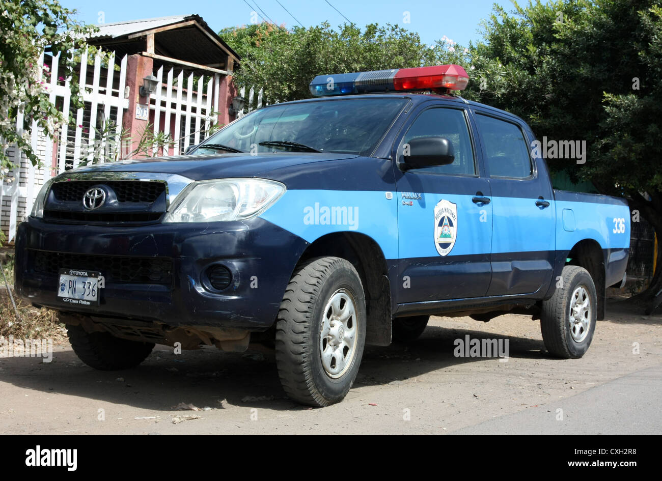 Police pickup truck Grenada, Nicaragua Stock Photo - Alamy