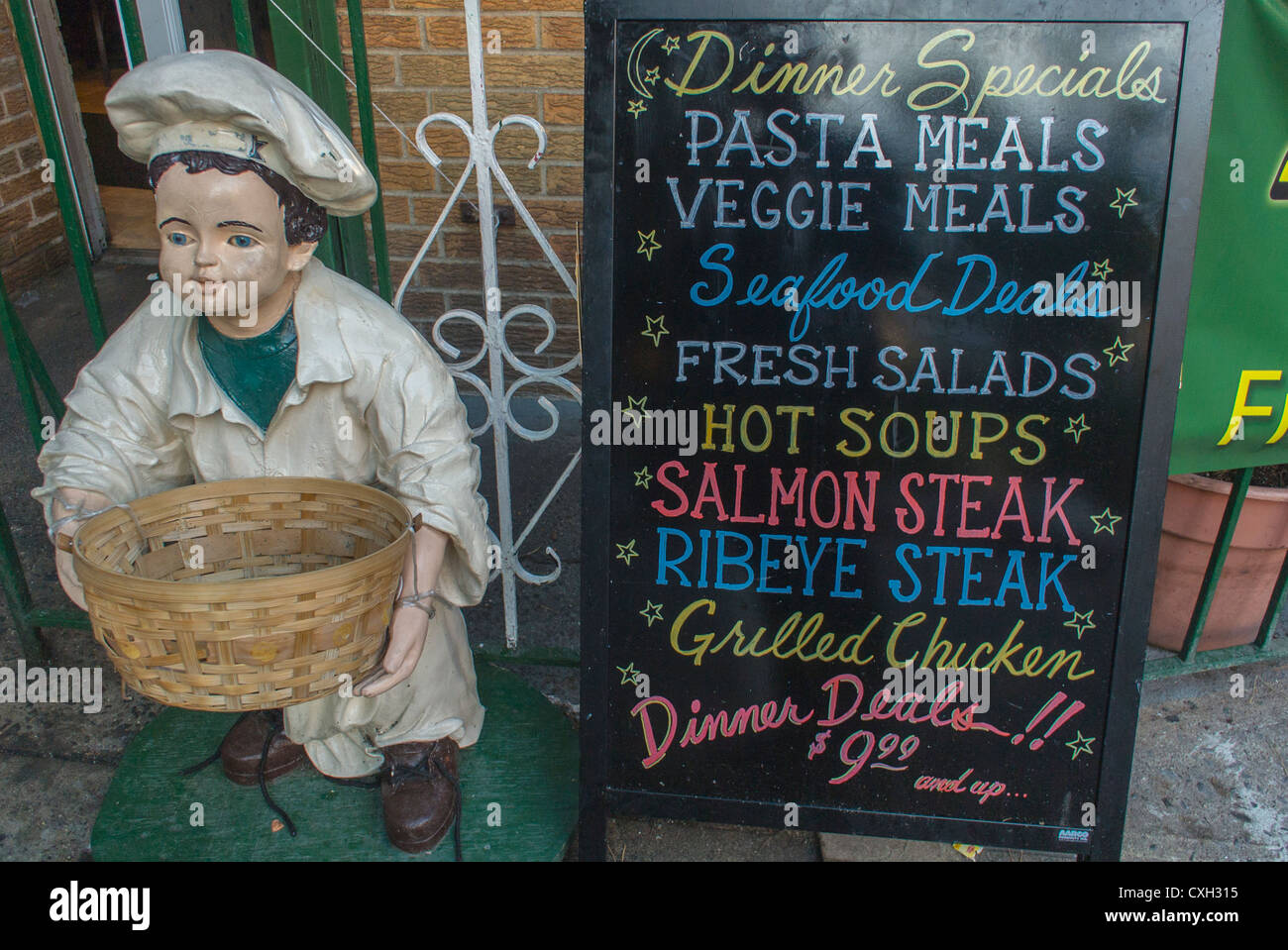 Hoboken, NJ, USA, Local Italian Restaurant, Delicatessen, Blackboard