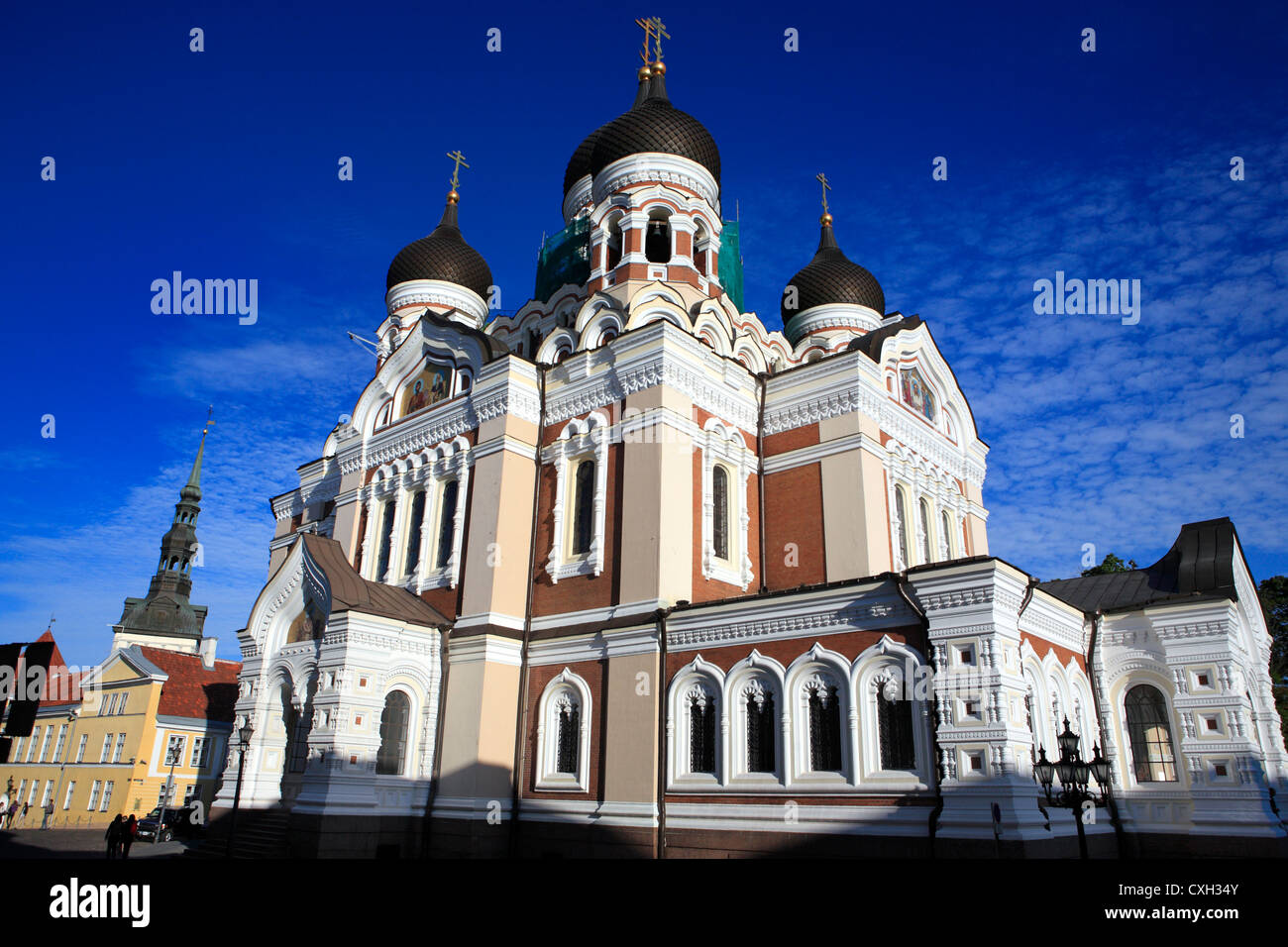Alexander Nevsky Cathedral (1900), Tallinn, Estonia Stock Photo