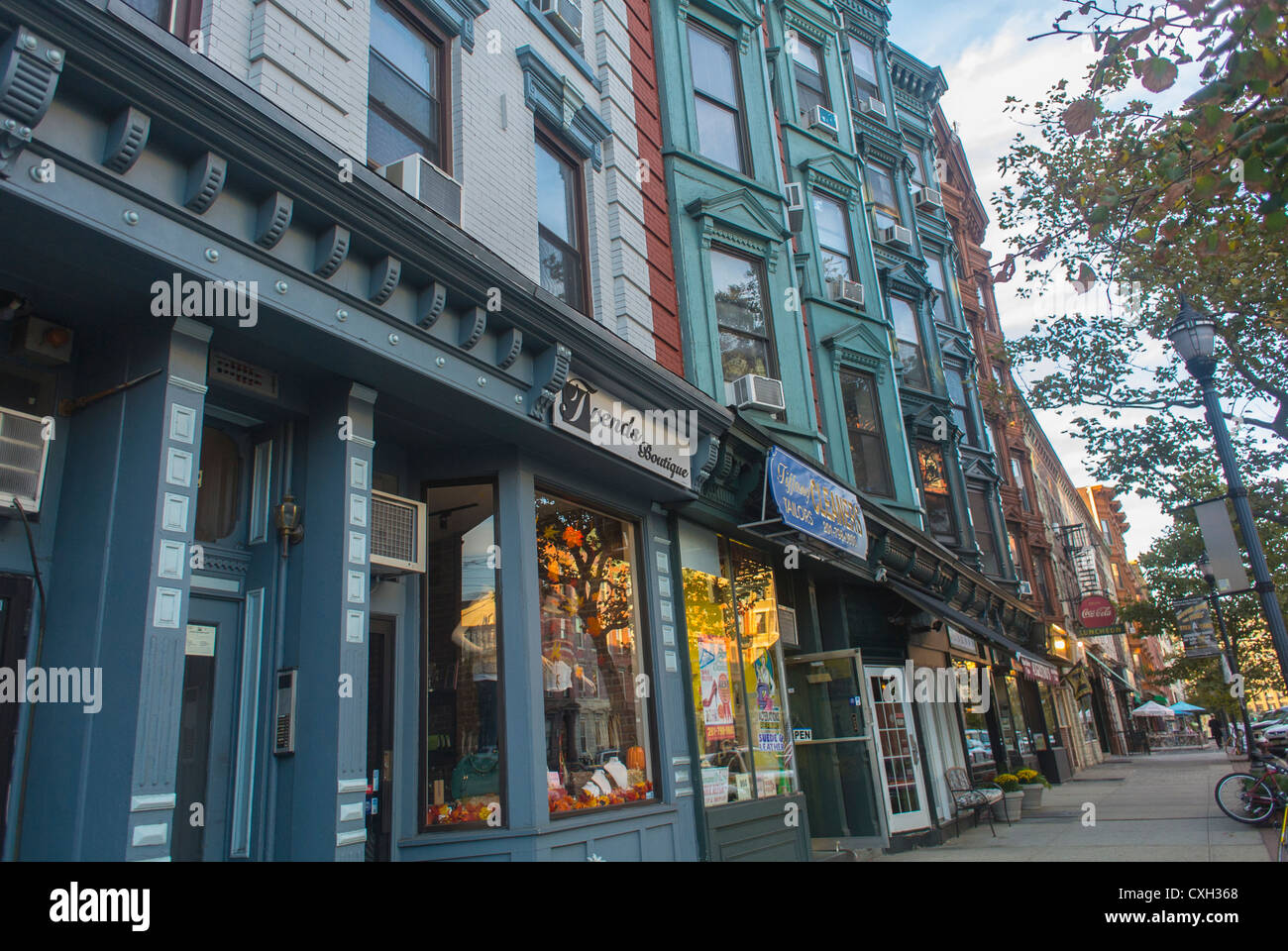 Hoboken, NJ, USA, Old Street Scenes, Main Street, "Washington Street