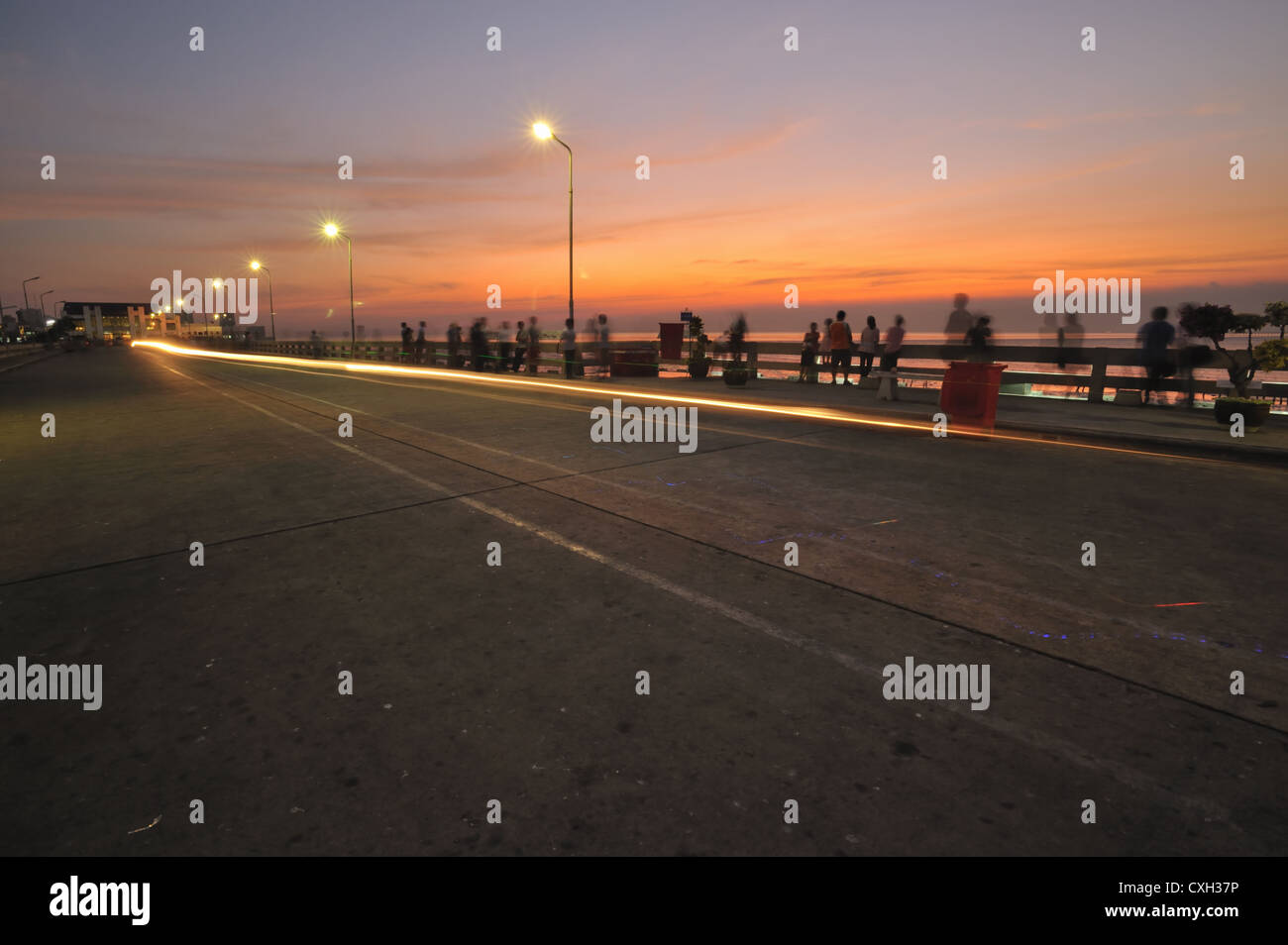 View beautiful sea  in thailand Stock Photo