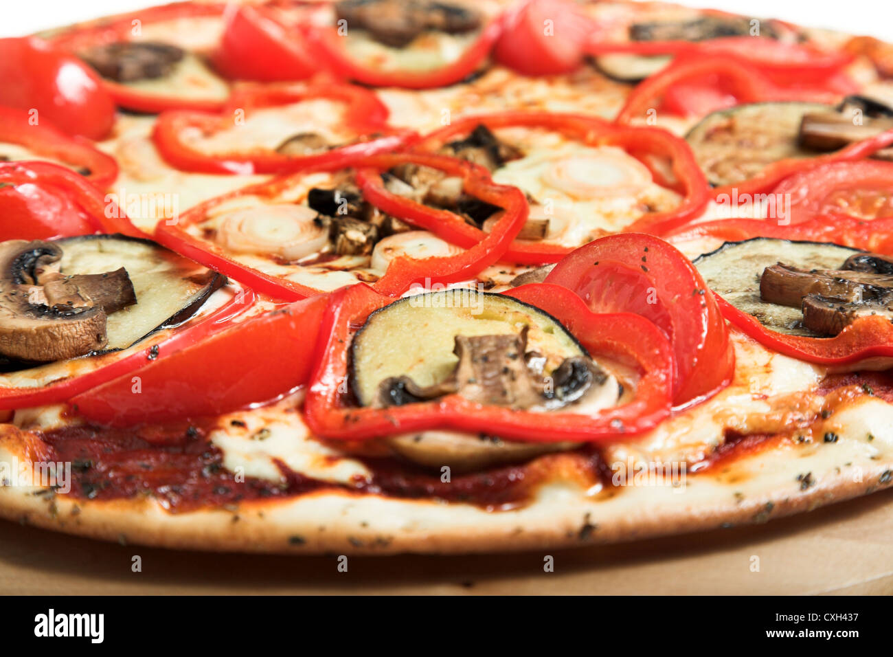pizza with mushrooms Stock Photo - Alamy