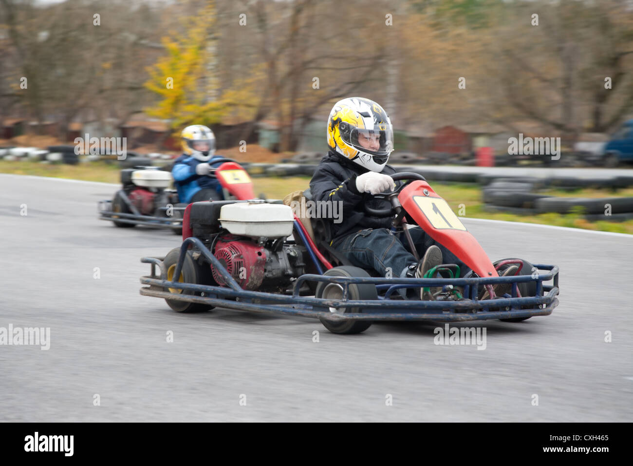 karting race Stock Photo