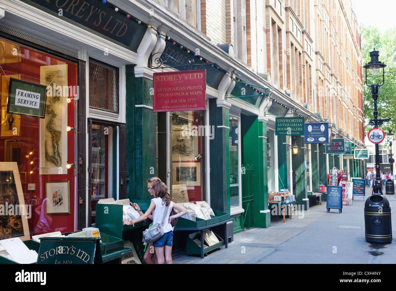 England, London, Soho, Cecil Court, Bookshops Stock Photo