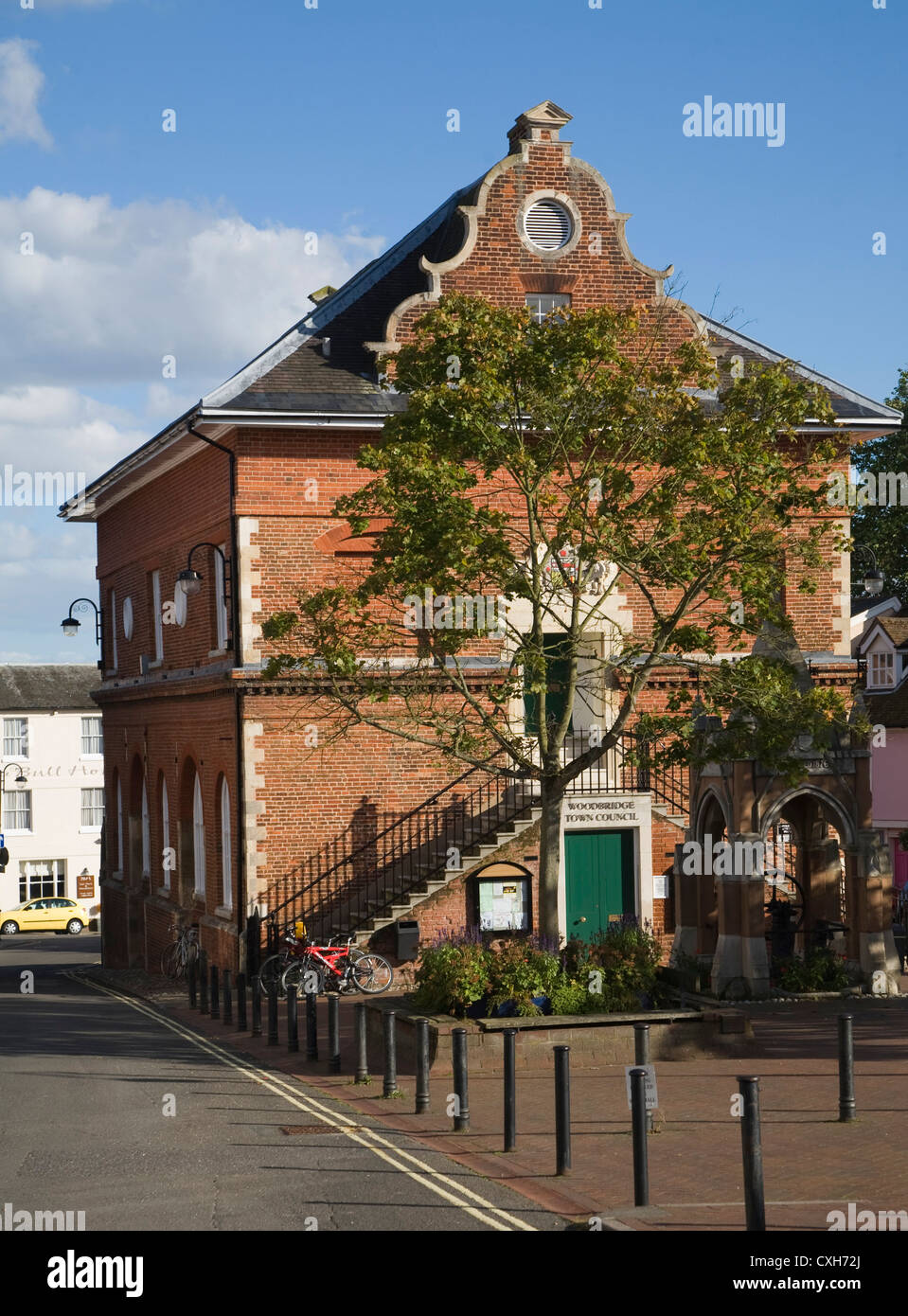 Shire Hall town hall Market Hill Woodbridge Suffolk England Stock Photo
