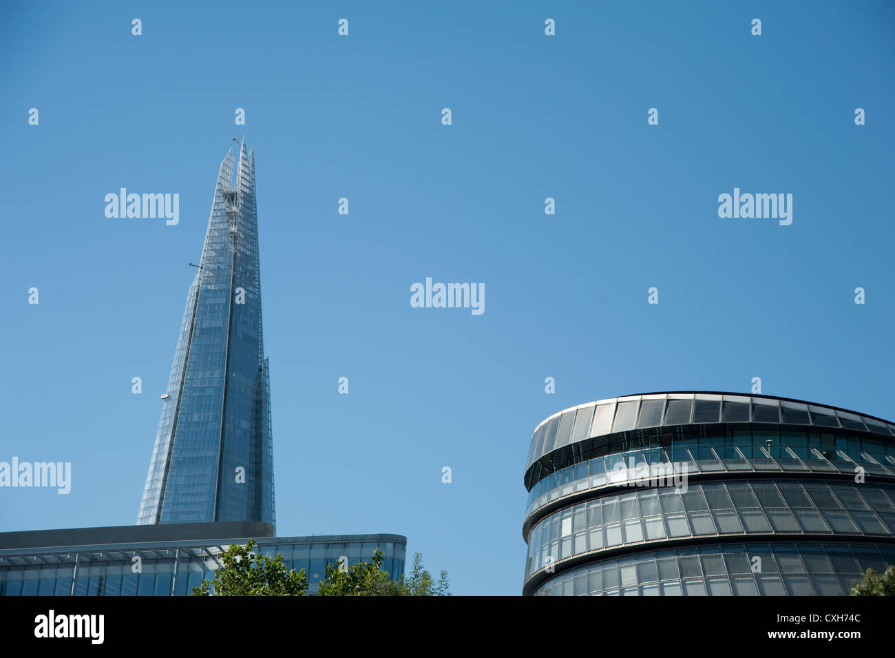 The Shard and office buildings in the central London Stock Photo - Alamy