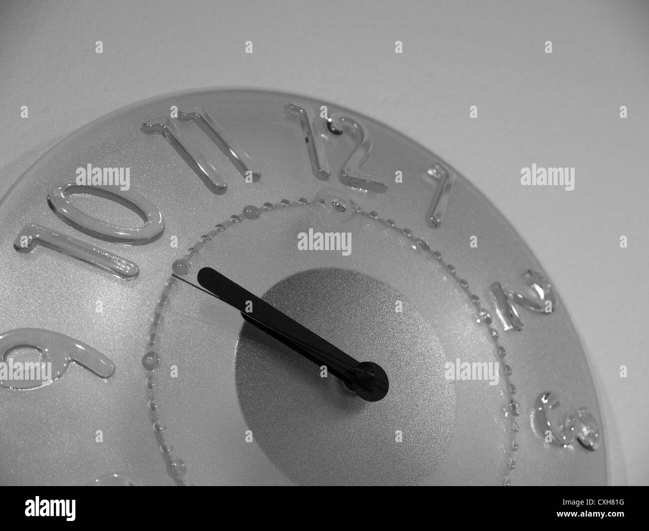 Round wall clock Stock Photo Alamy