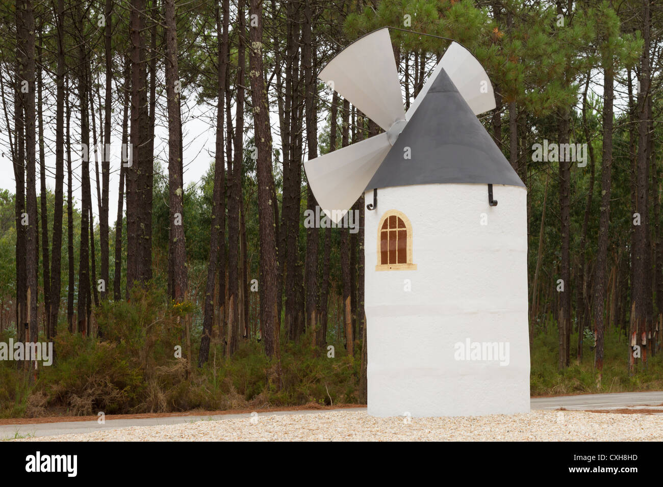 Ancient windmill in portugal hi-res stock photography and images - Alamy