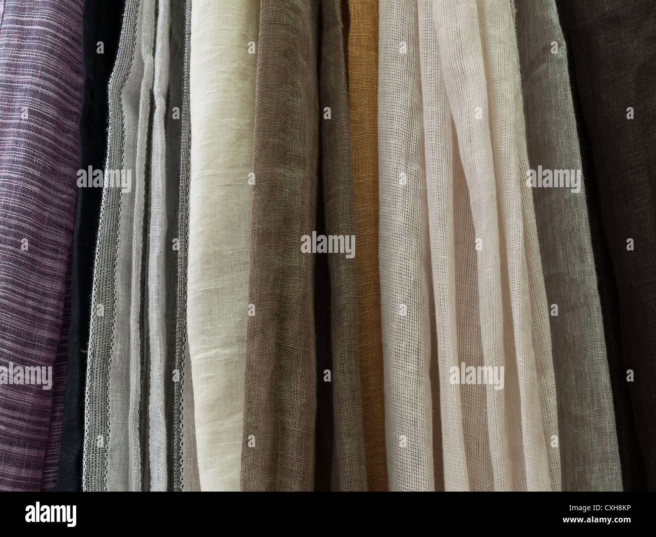 Selection of curtains Stock Photo Alamy