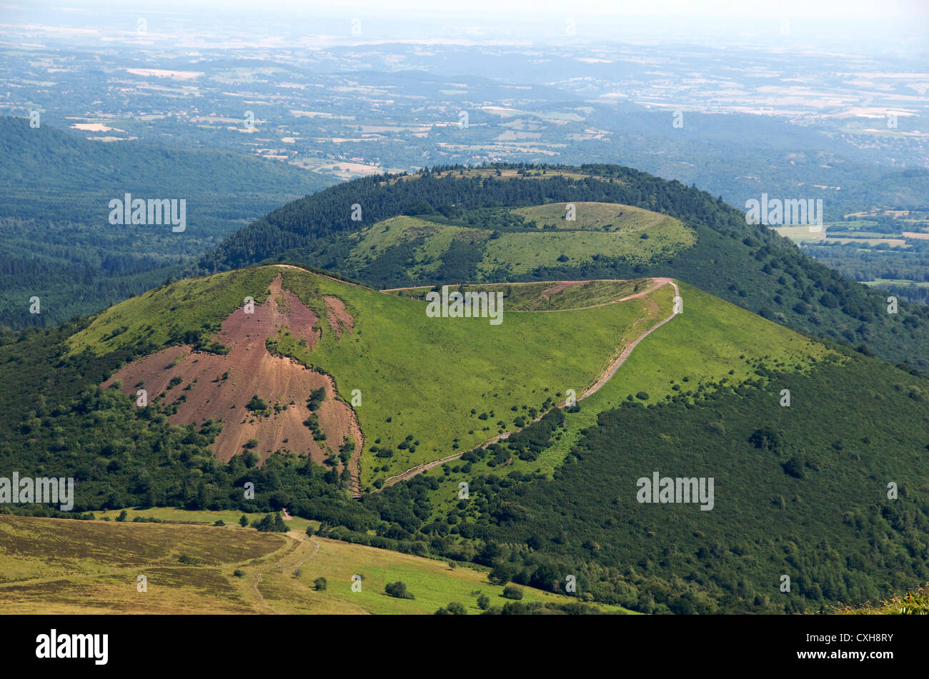 Regional natural park of Auvergne Volcanoes. Puy de Dome, Massif Central.  France Stock Photo - Alamy