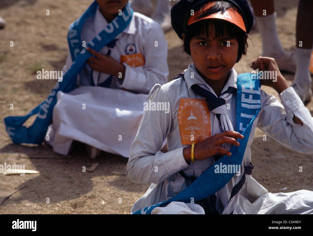 Kolkata Maiden India Portrait Of School Girl Stock Photo - Alamy