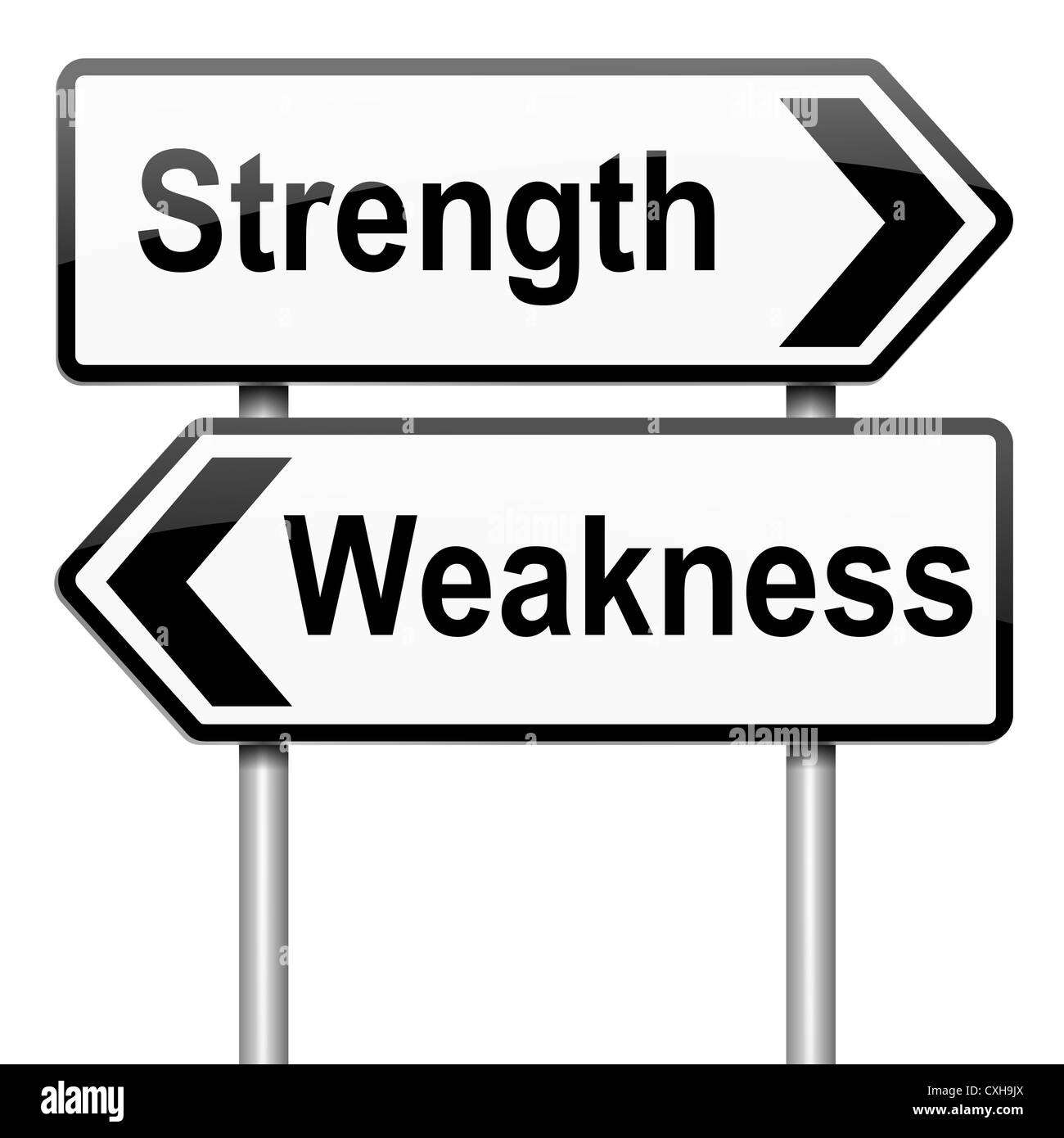 Strength and weakness Cut Out Stock Images & Pictures Alamy