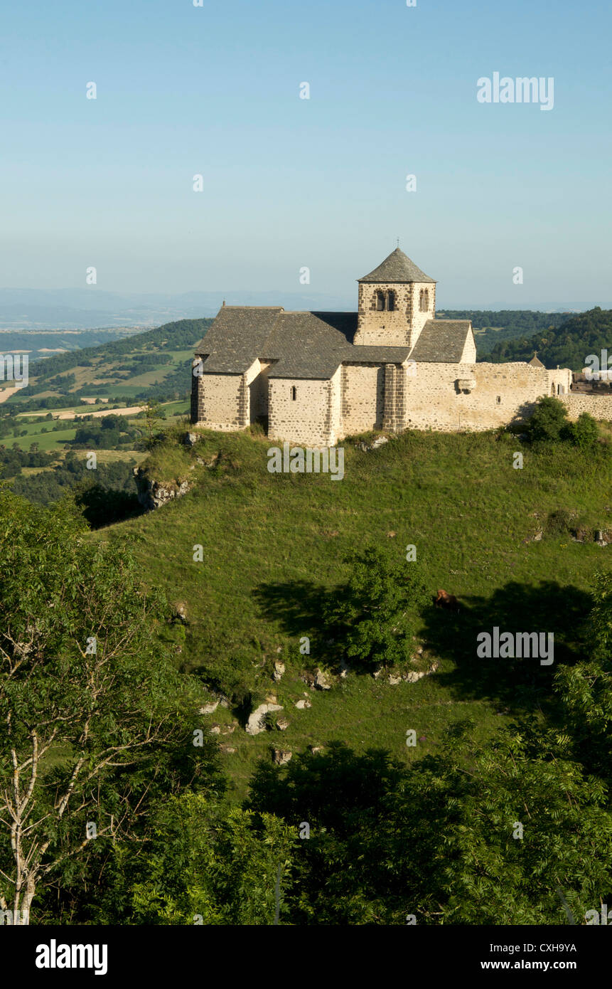 Church of Dauzat-sur-Vodable, Puy-de-Dôme, Auvergne, France, Europe Stock Photo