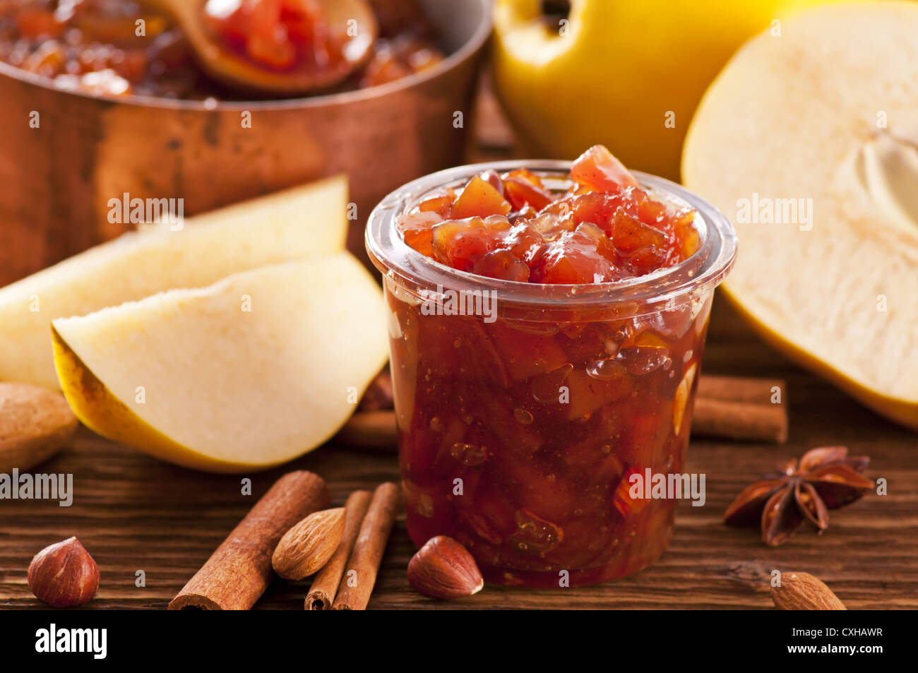 Quince marmalade Stock Photo
