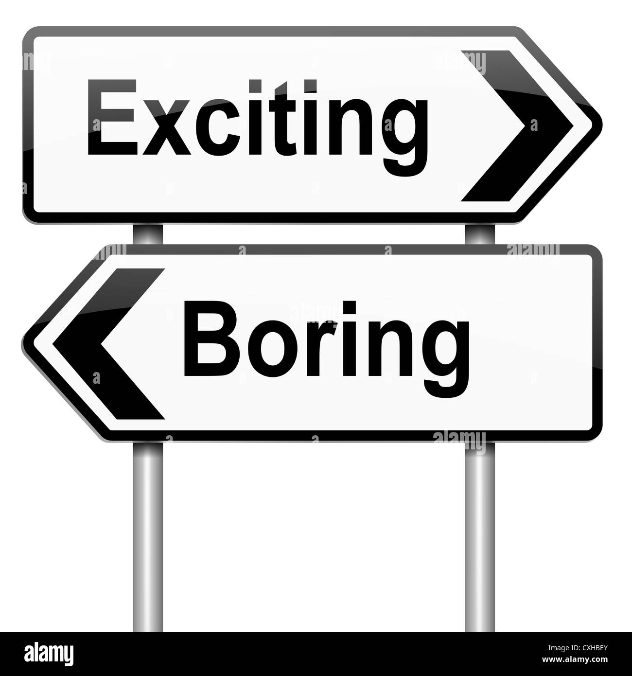 Exciting or boring Stock Photo Alamy