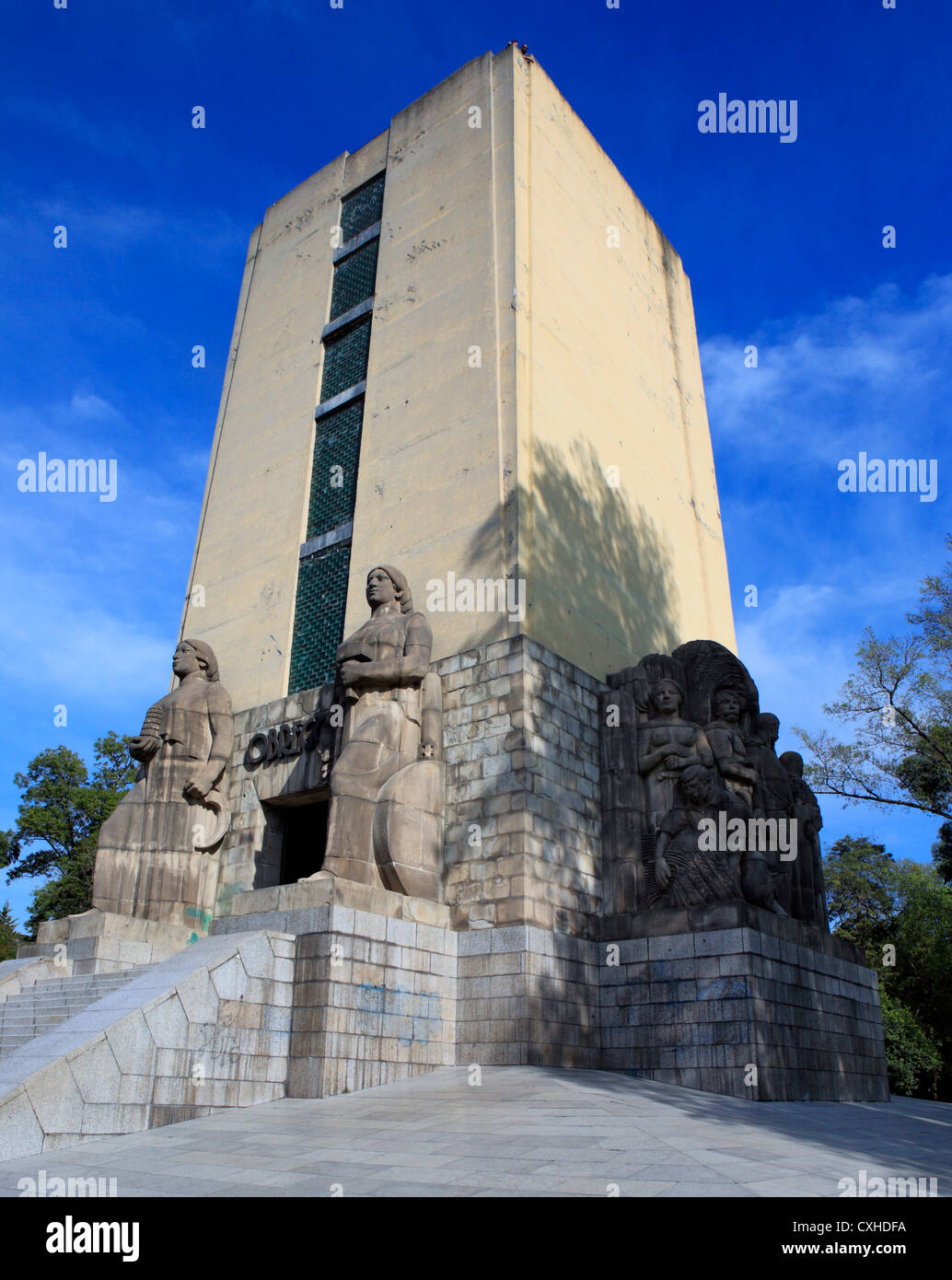 Monument to Alvaro Obregon (1935), Mexico DF, Mexico Stock Photo