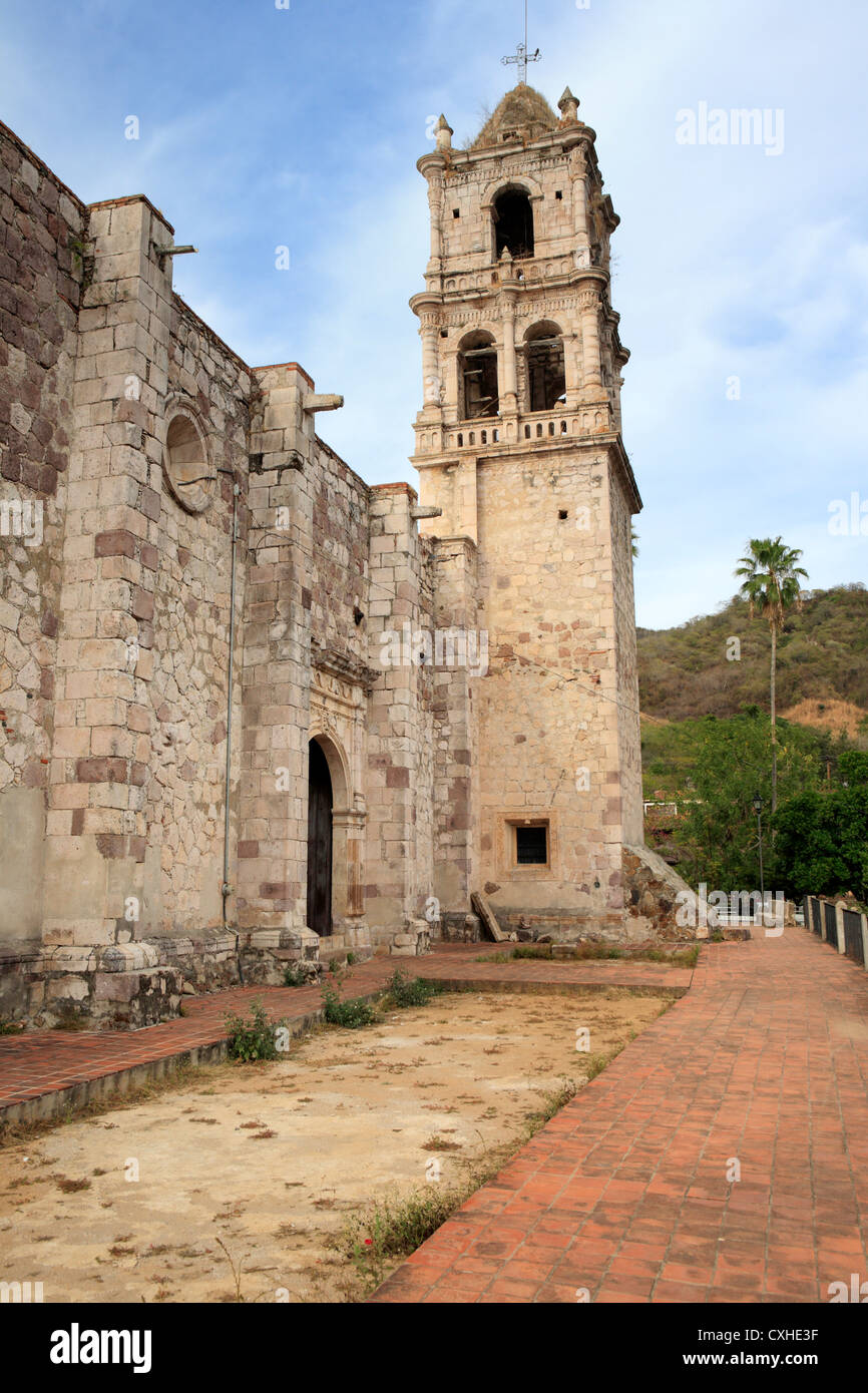 San Jose church (1765), Copala, Sinaloa, Mexico Stock Photo