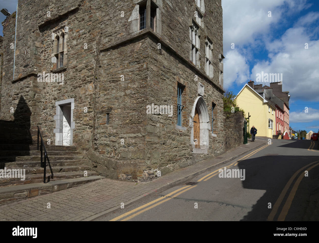 15th Century Desmond Castle & International Museum of Wine, Cork Street, Kinsale, County Cork, Ireland Stock Photo
