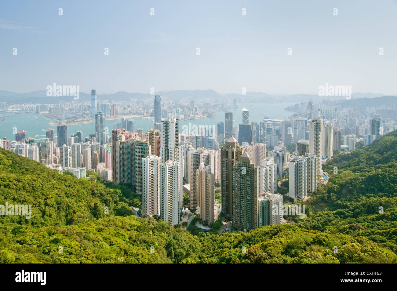 panorama of hong kong Stock Photo - Alamy