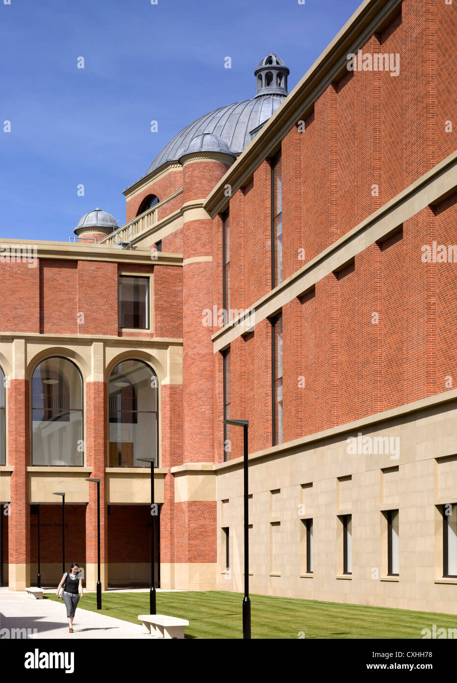 Bramall Music Building, University of Birmingham, Birmingham, United Kingdom. Architect: Glenn Howells Architects, 2012. Overall Stock Photo