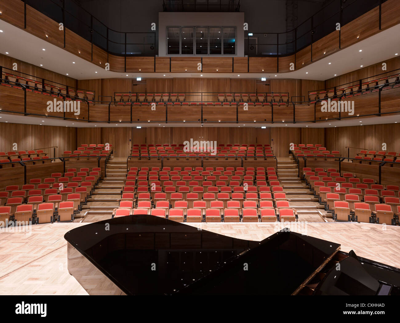 Bramall Music Building, University of Birmingham, Birmingham, United Kingdom. Architect: Glenn Howells Architects, 2012. View fr Stock Photo