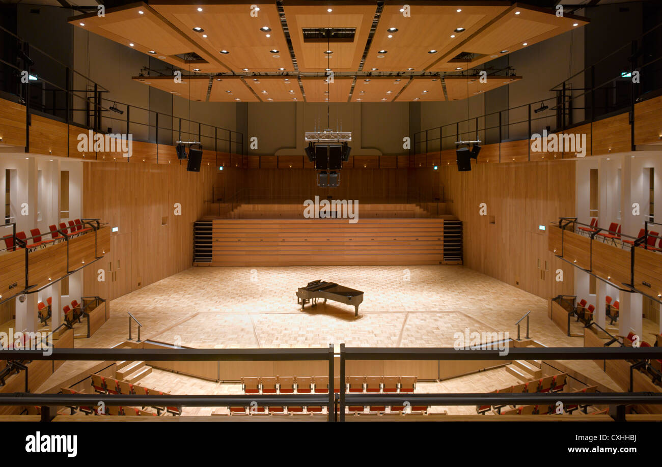 Bramall Music Building, University of Birmingham, Birmingham, United Kingdom. Architect: Glenn Howells Architects, 2012. View fr Stock Photo