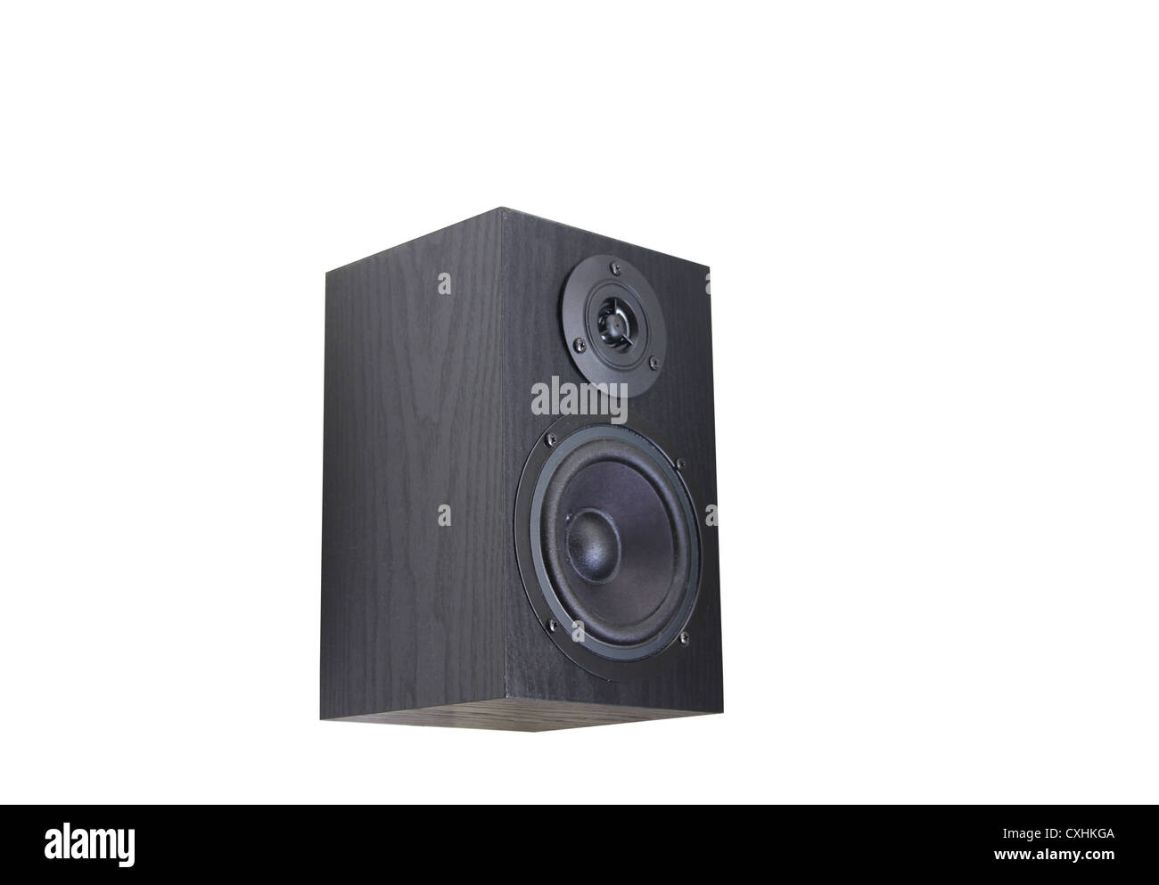 Black finish studio speaker monitor Stock Photo Alamy