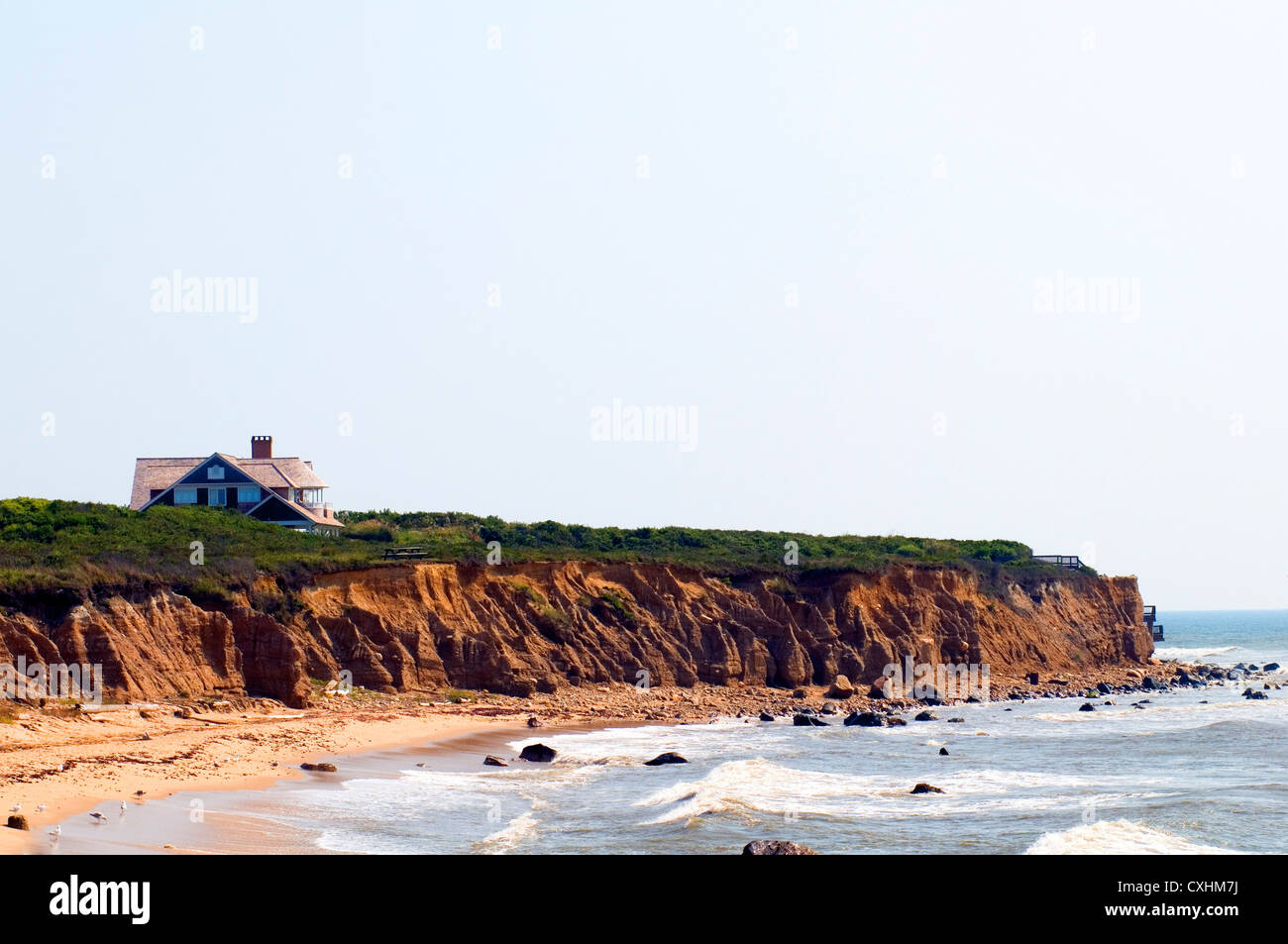 Montauk beach erosion hi-res stock photography and images - Alamy