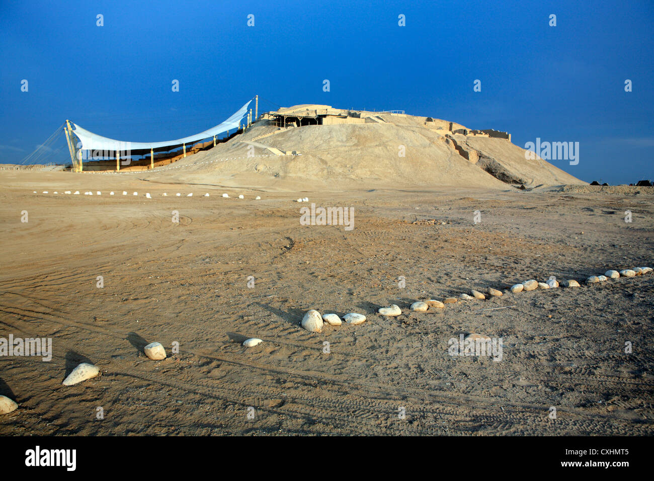 Pyramid of Cao Viejo near Magdalena Cao, La Libertad, Peru Stock Photo