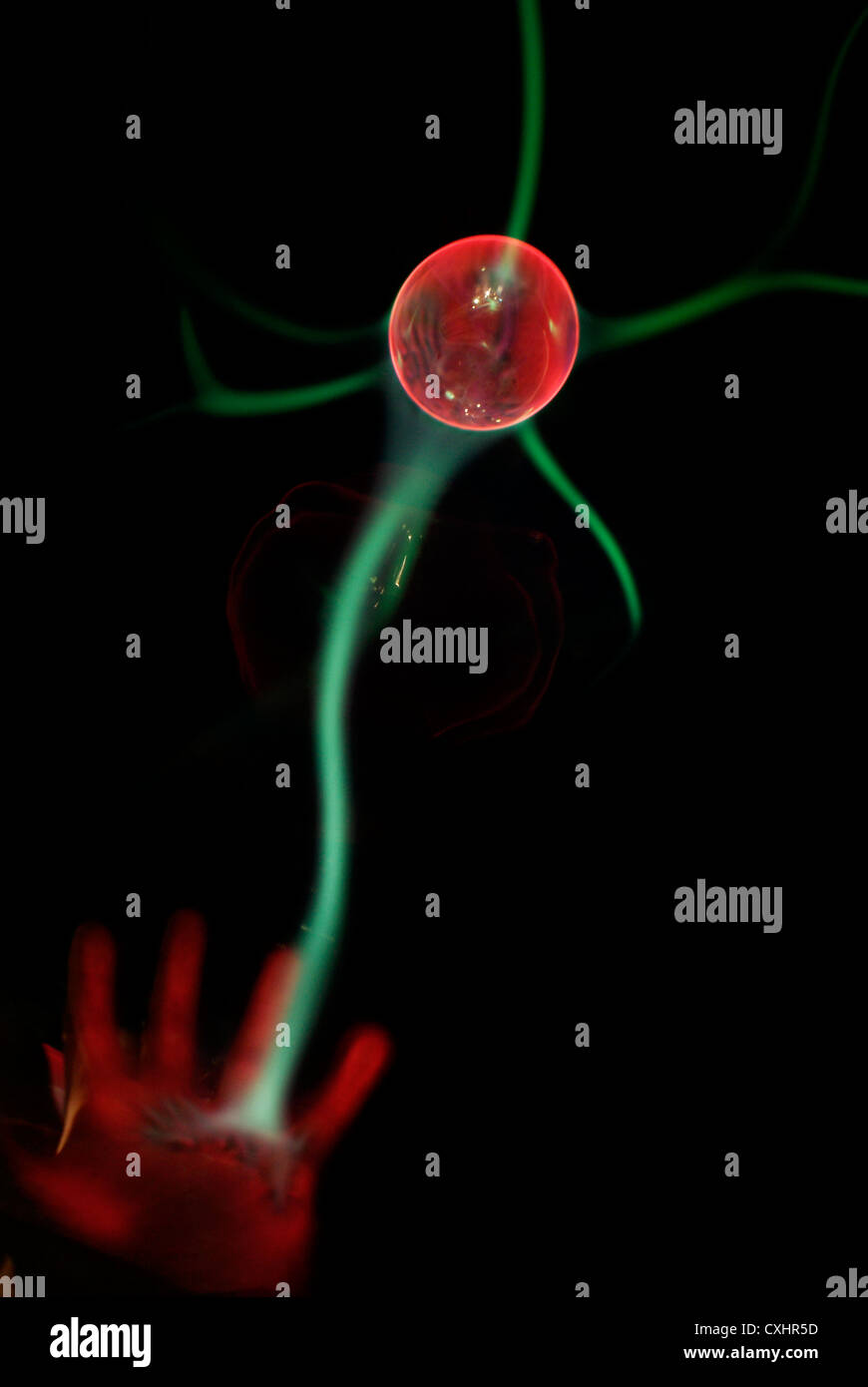 Static electricity plasma globe Stock Photo Alamy